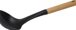 HIT trading Soeplepel hout/nylon zwart 32 cm