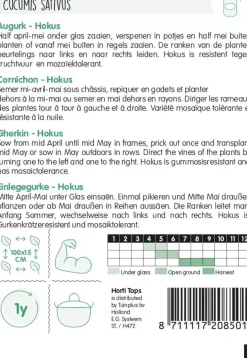 Horti tops zaden augurken hokus