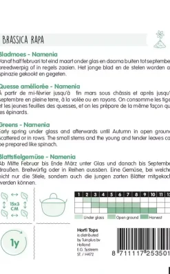 Horti tops zaden bladmoes namenia