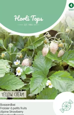 Horti tops zaden bosaardbei - yellow cream