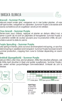 Horti tops zaden broccoli summer purple
