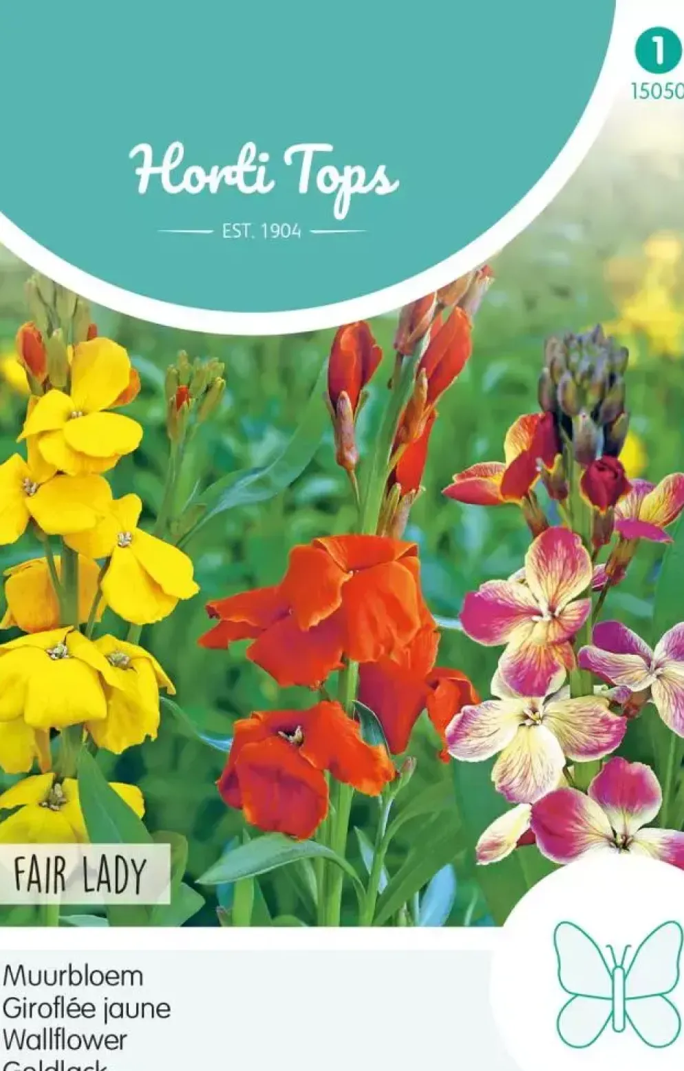 Horti tops zaden cheiranthus, muurbloem fair lady gemengd