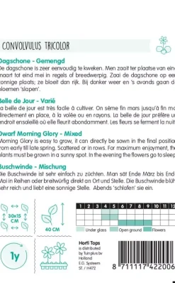 Horti tops zaden convolvulus, dagschone gemengd