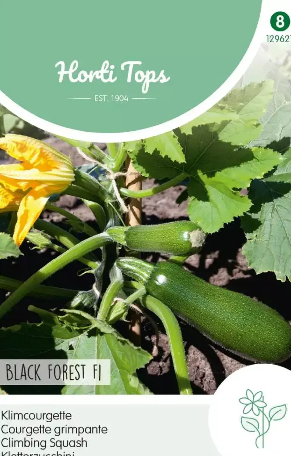 Horti tops zaden courgette black forest