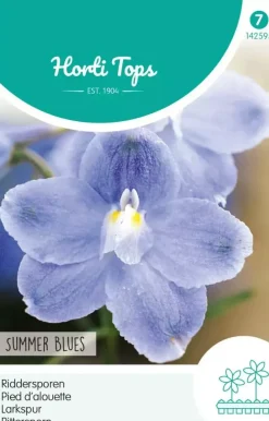 Horti tops zaden Delphinium, Ridderspoor Summer Blues
