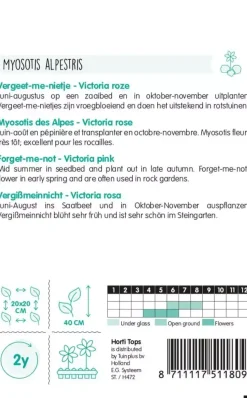 Horti tops zaden myosotis, vergeet-me-nietje victoria rose