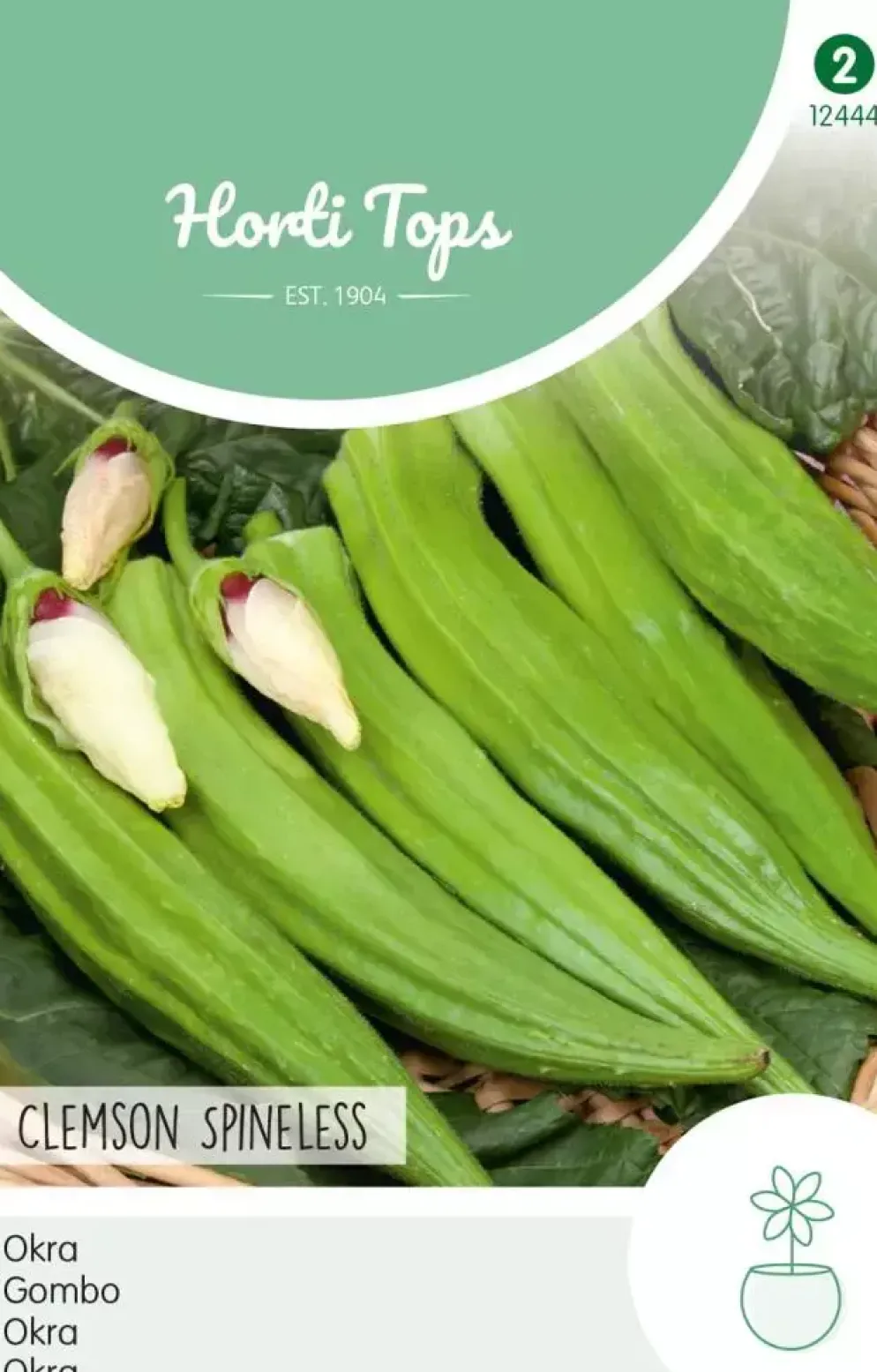 Horti tops zaden okra clemson spineless