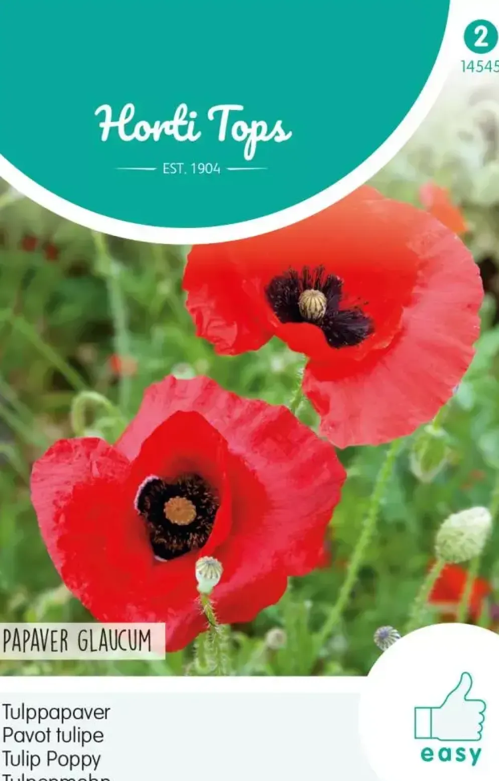 Horti tops zaden papaver, tulppapaver