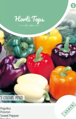 Horti tops zaden Paprika 5 kleuren