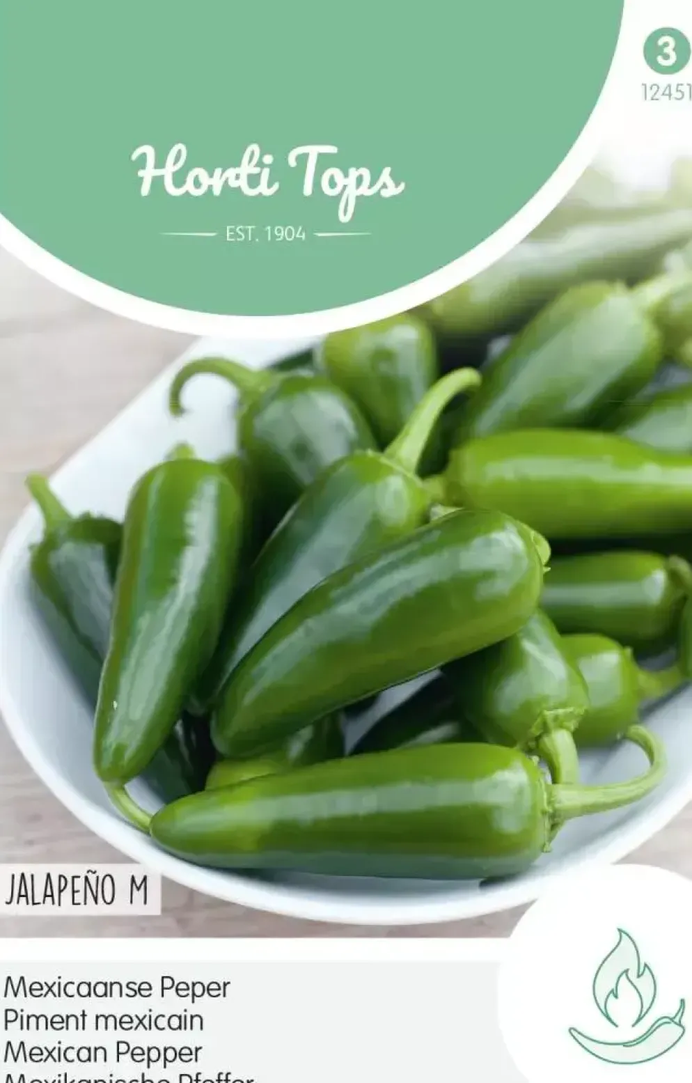 Horti tops zaden peper jalapeño mexicaanse