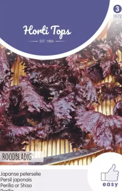Horti tops zaden perilla, shiso paarsbladig