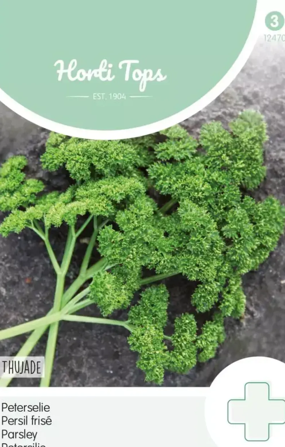 Horti tops zaden peterselie thujade orig. donkergroene