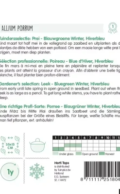 Horti tops zaden Prei Blauwgroene Winter, Sel. Hiverbleu