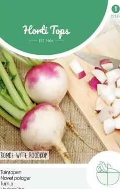 Horti tops zaden rapen ronde witte roodkop (nancy)