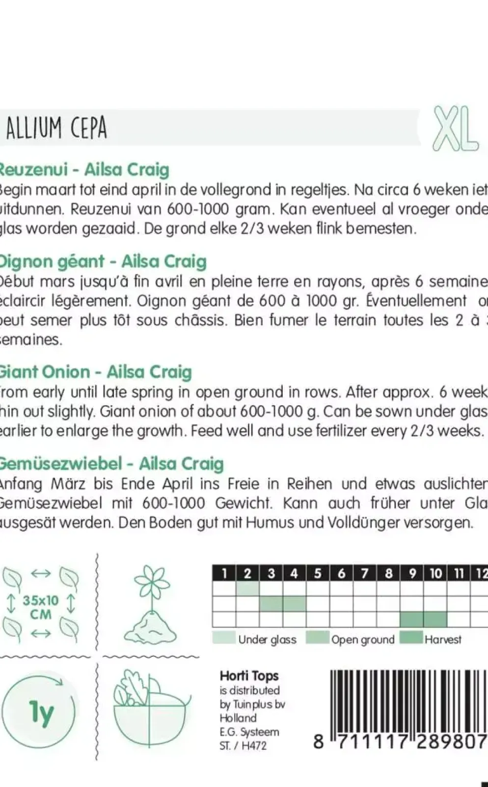 Horti tops zaden Reuzenui Ailsa Craig