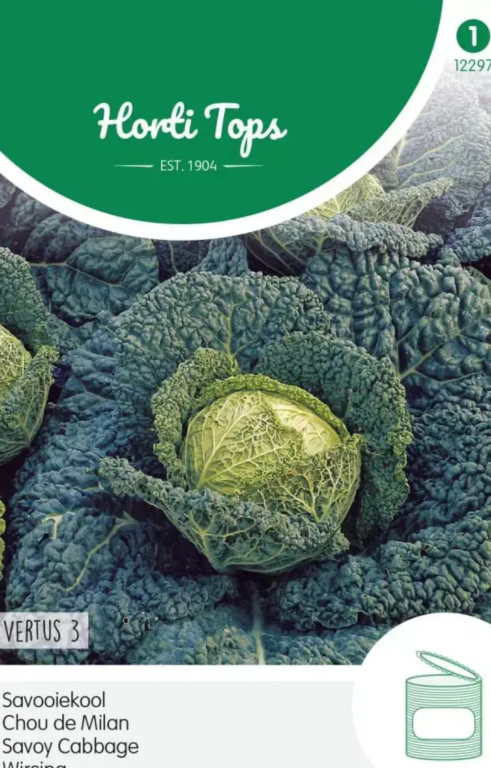 Horti tops zaden savooiekool vertus