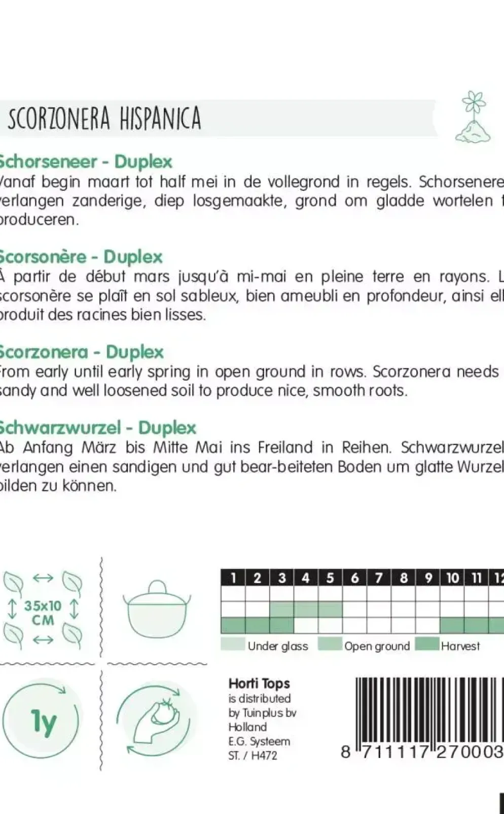 Horti tops zaden schorseneren duplex