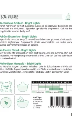 Horti tops zaden snijbiet bright lights (regenboog)