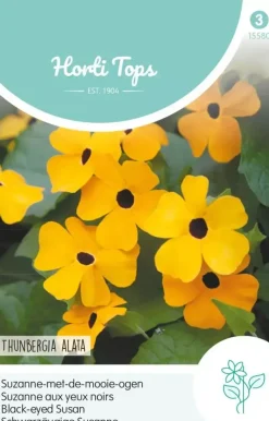 Horti tops zaden thunbergia, suzanne-met-de-mooie-ogen