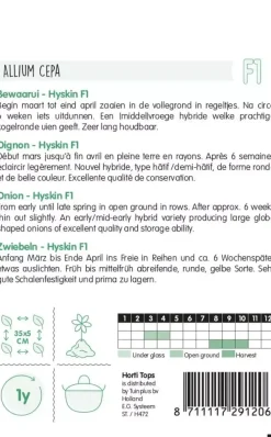 Horti tops zaden uien hyskin