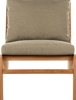 House of Mavi loungestoel Tayu van massief teak, dikke kussens