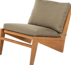 House of Mavi loungestoel Tayu van massief teak, dikke kussens