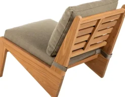 House of Mavi loungestoel Tayu van massief teak, dikke kussens
