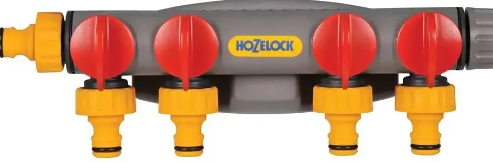 Hozelock 4-weg waterverdeler