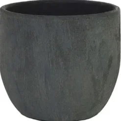 HS Potterie Avion bloempot keramiek 35x32cm antraciet