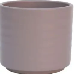 HS Potterie Berlin bloempot keramiek 10.5x8.5cm taupe