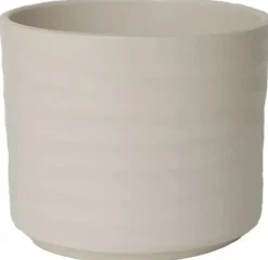 HS Potterie Berlin bloempot keramiek 12.5x11cm creme