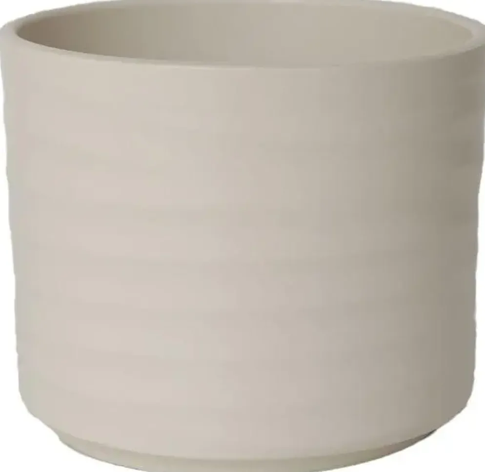 HS Potterie Berlin bloempot keramiek 10.5x8.5cm creme