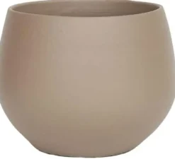 HS Potterie Petra bloempot keramiek 19x16cm bruin