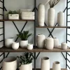 HS Potterie pot Miami ovaal keramiek/beton 14x37x30cm creme