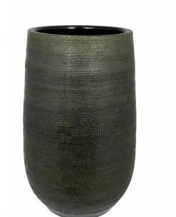 HS Potterie Tokio bloempot keramiek 28x60cm groen