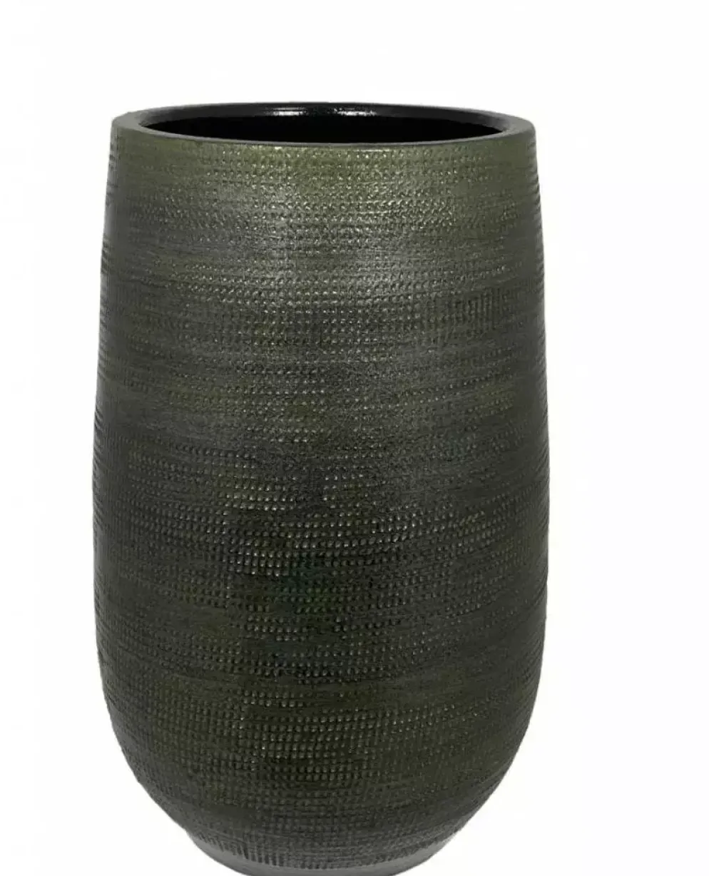 HS Potterie Tokio bloempot keramiek 28x60cm groen