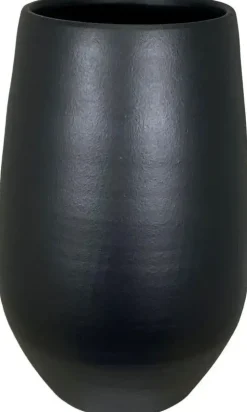 HS Potterie vaas keramiek petra 38x90cm zwart