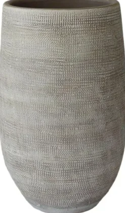 HS Potterie vaas keramiek tokio 28x60cm taupe
