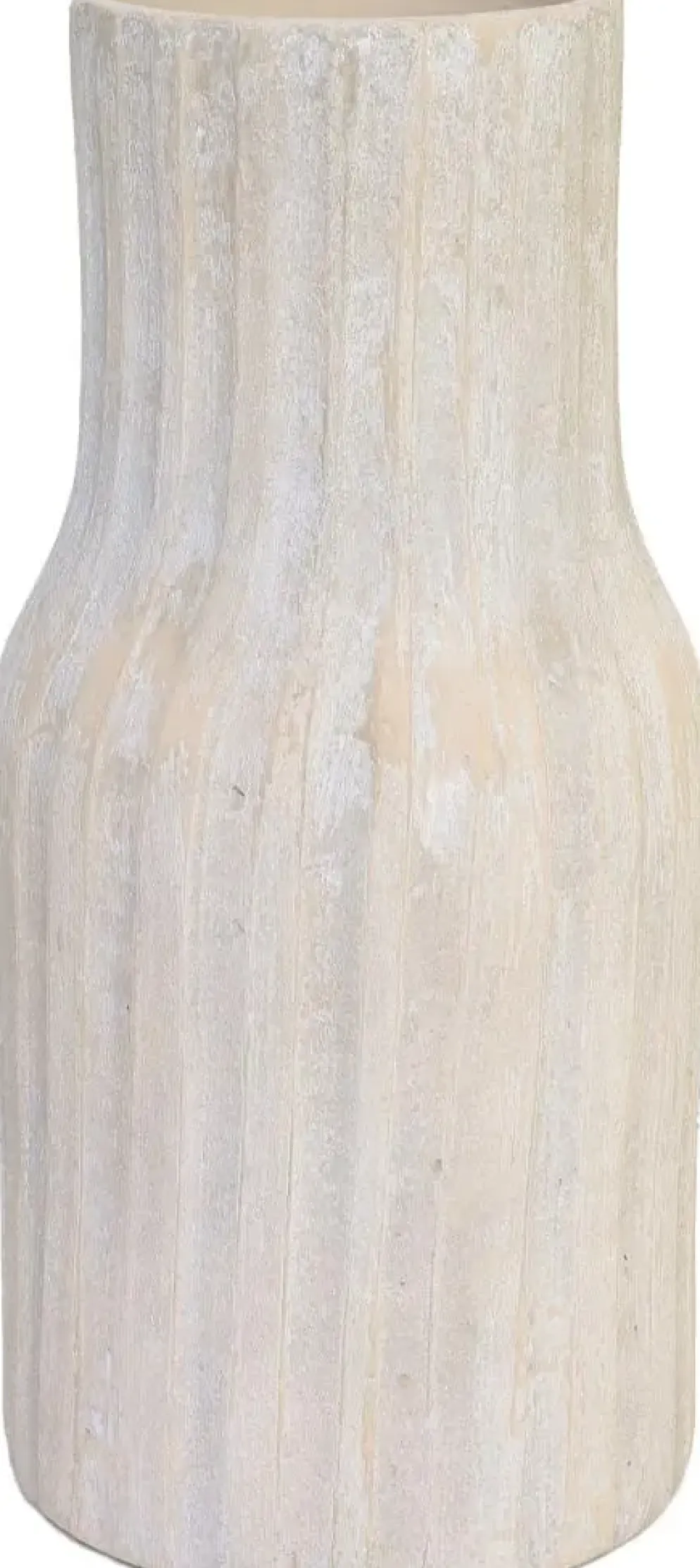 HS Potterie vaas keramiek vigo 19x40cm zand, beige