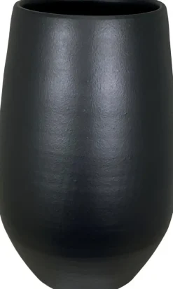 HS Potterie vaas Petra keramiek d23h70cm zwart
