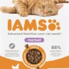 Iams Adult Hairball kattenvoer tarwevrij verse kip 3kg