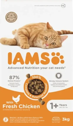 Iams Adult kattenvoer tarwevrij kip 3kg