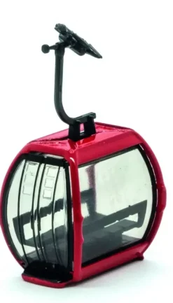 Jägerndorfer gondel Omega V voor 10 pers. rood 1:87 H0