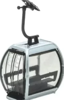 Jägerndorfer gondel Omega V voor 10 pers. zilver 1:87