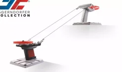 Jägerndorfer kabelbaan basic -voet zwart/rood 1:32
