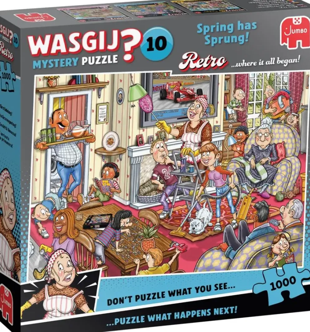 Jumbo puzzel 1000st – wasgij retro mystery 10 – de voorjaars-schoonmaak!