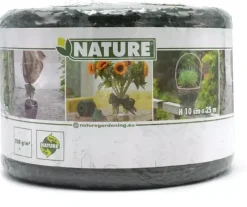 Juteband groen 10cml25m