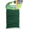 Jute touw groen ijzeren kern 10m