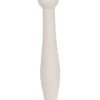 Kandelaar metaal rond 8.5x17cm wit