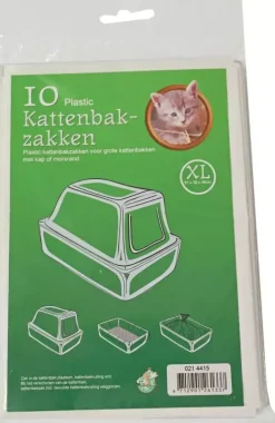 Kattenbakzak pak à 10 stuks, XL 51x20x46 cm